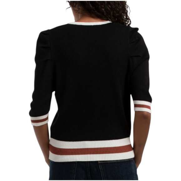 SELECT & TRENDS V-neck Sweater With Chain Detail - Picture 2 of 3